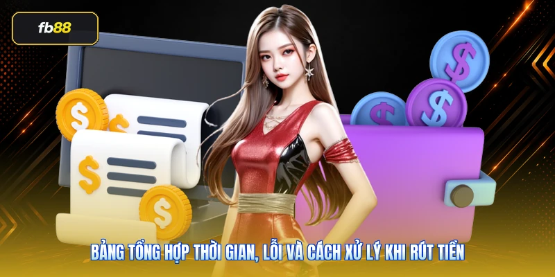 Rút Tiền FB88: Hướng Dẫn Đúng Cách Và Lỗi Cần Tránh 5 Bảng tổng hợp thời gian, lỗi và cách xử lý khi rút tiền